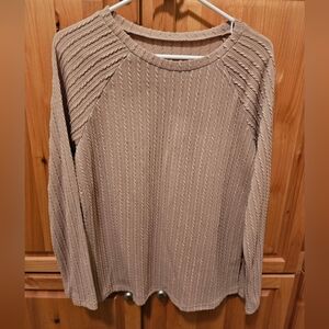 BIBI Textured Tan Sweater